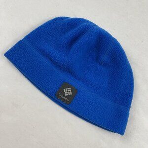 Columbia Omni-Heat Fleece Beanie Hat Youth Unisex Small Blue Ski Hike Outdoors